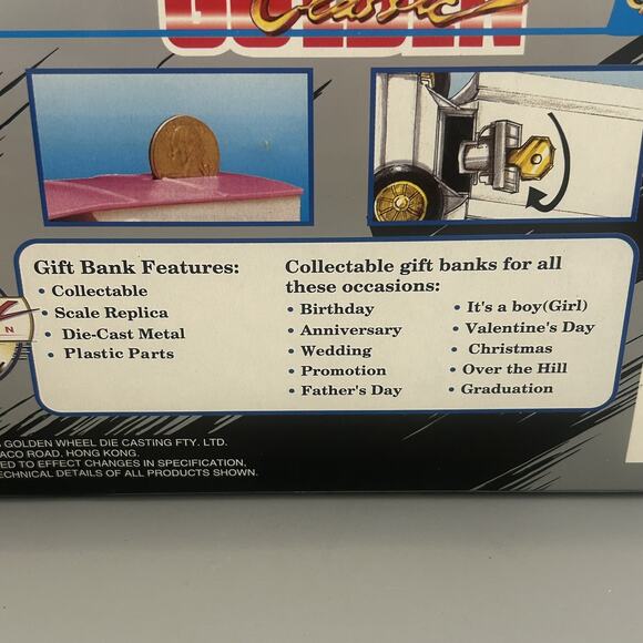 PEPSI COLA Golden Classic Gift Bank Die Cast VINTAGE Delivery Truck NOS - Picture 4 of 7